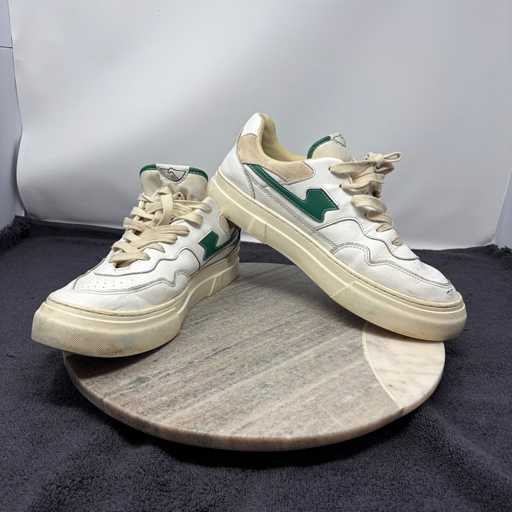 Stepney Workers Club Pearl S-Strike Sneakers Mens Low Top Leather 44 White Green